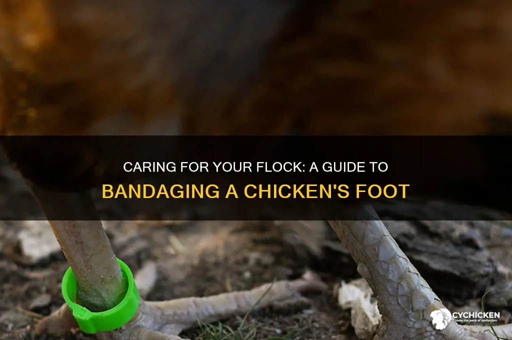 how to bandage a chicken