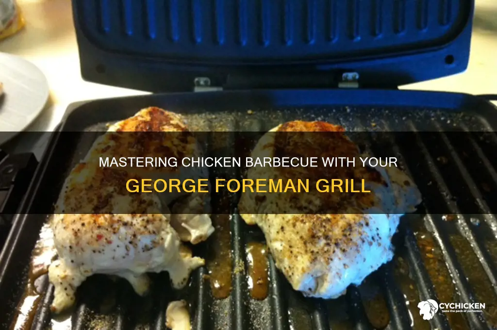 how to barbecue chicken on a george foreman