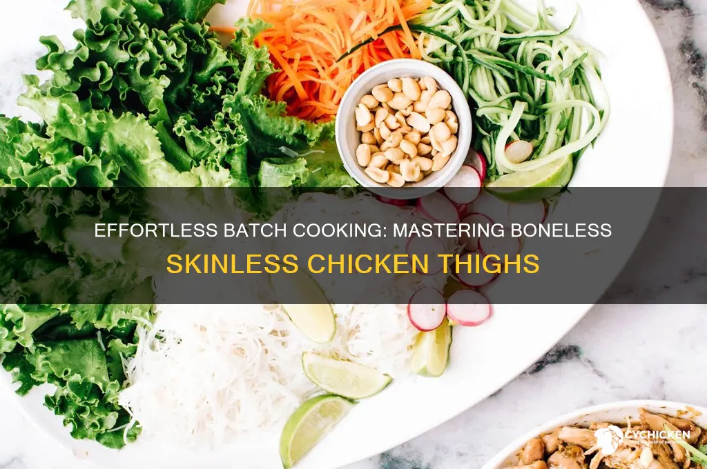how to batch cook boneless skinless chicken thigh
