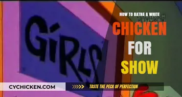 The Best Way to Bathe Show Chickens