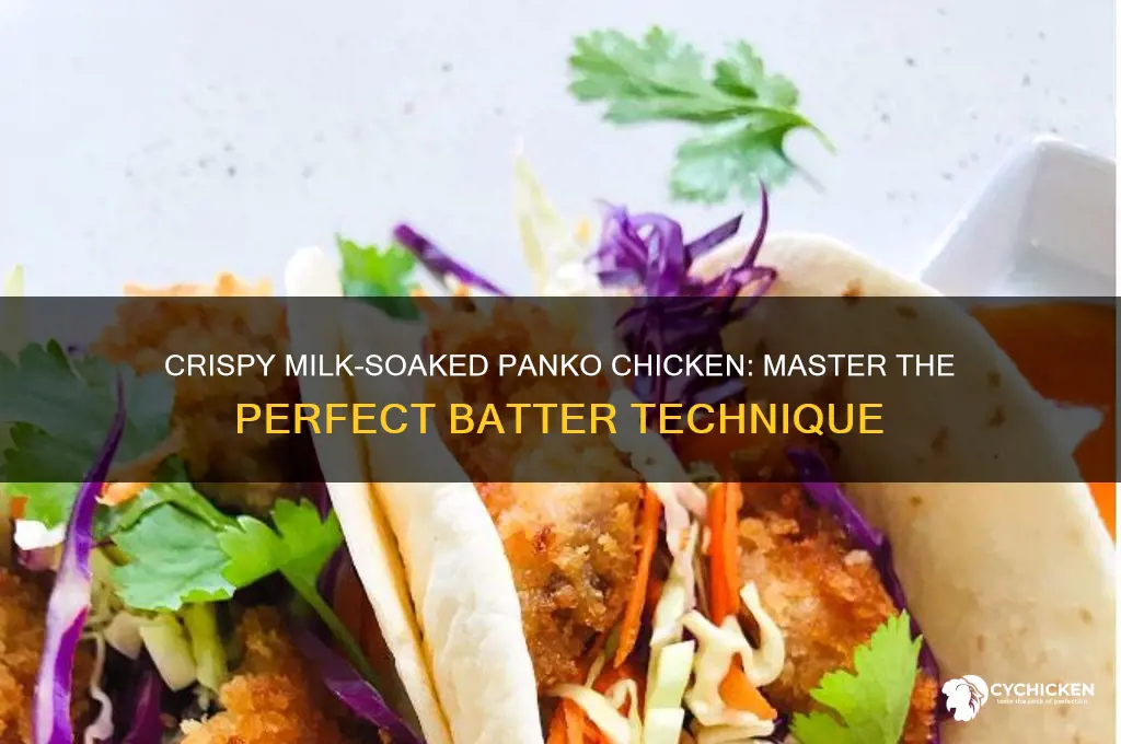 how to batter chicken with milk panko
