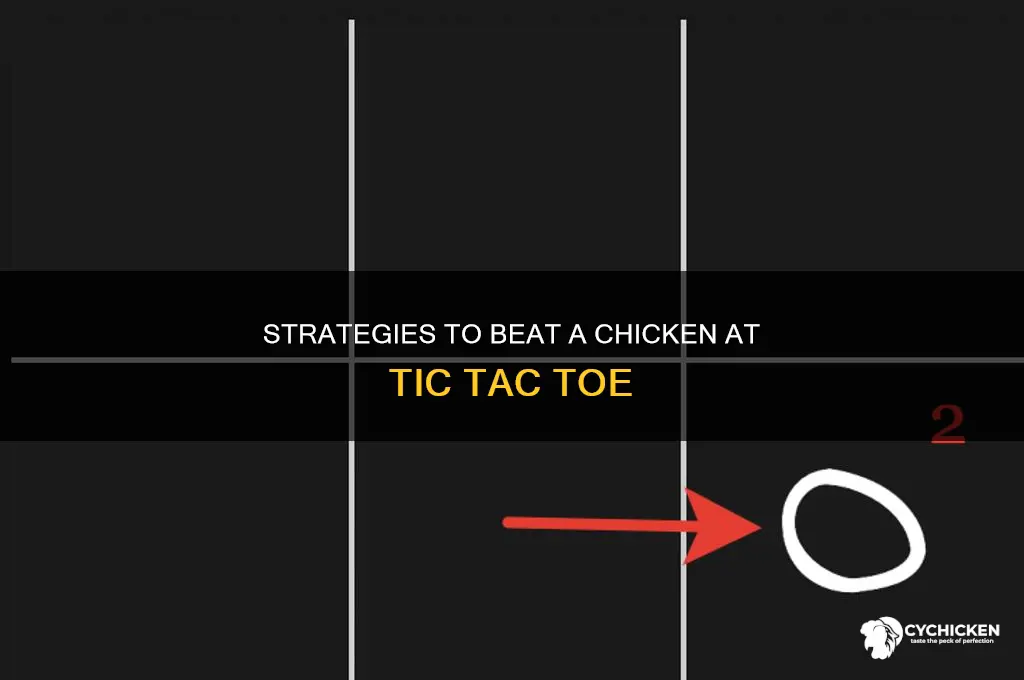 how to beat chicken at tic tac toe