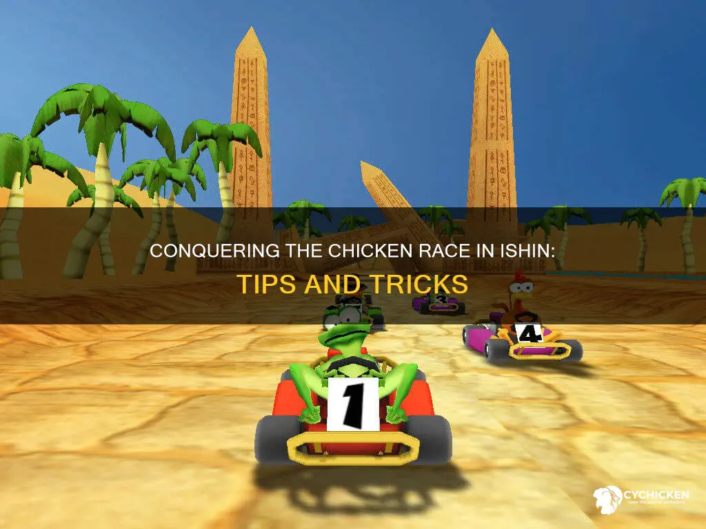 how to beat the chicken race game in ishin
