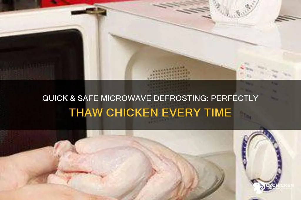 how to best defrost chicken in microwave