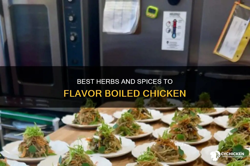 how to best flavor for a boiled chicken