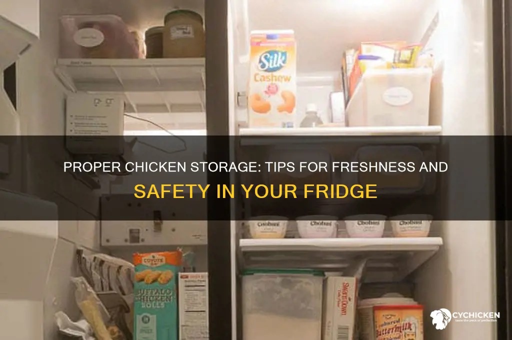 how to best store chicken in fridge