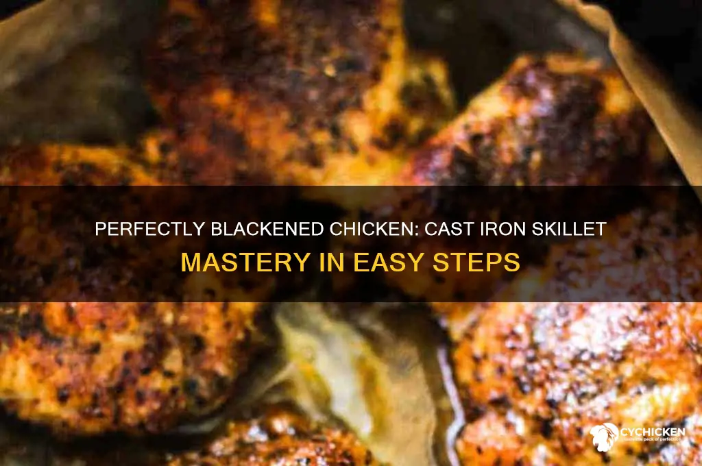 how to blacken chicken in cast iron