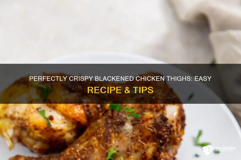 how to blacken chicken thighs