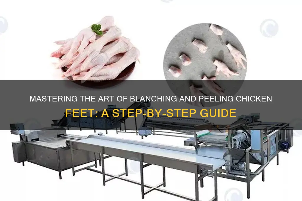 how to blanch and peel chicken feet