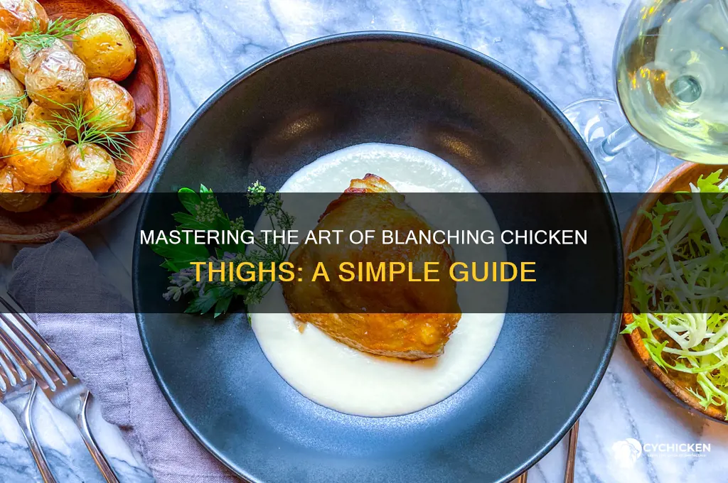 how to blanch chicken thighs