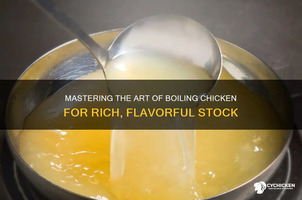 how to boil a chicken for stock