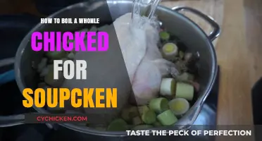 Whole Chicken Soup: Boiling for Broth and Meat