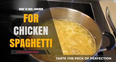 Perfectly Boiled Chicken for Creamy Chicken Spaghetti: A Simple Guide