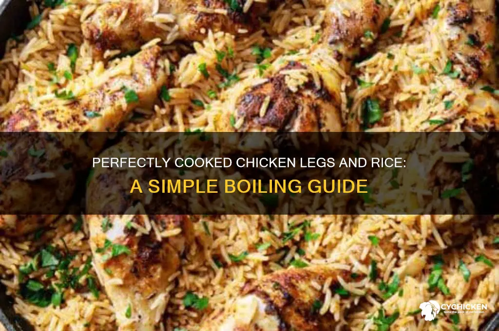 how to boil chicken legs and rice