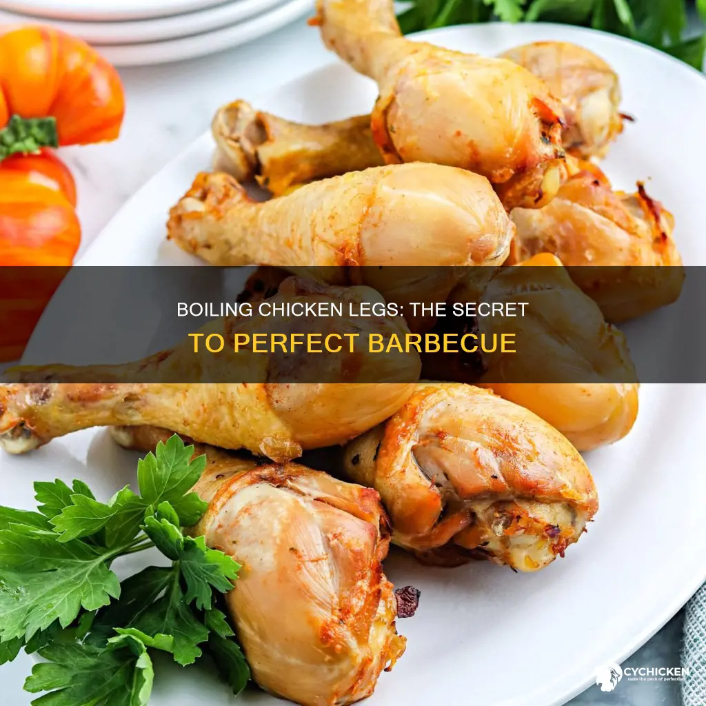 how to boil chicken legs before you barbecue it
