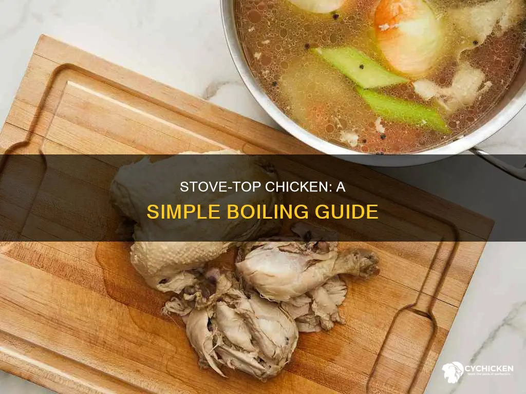 how to boil chicken on top of the stove