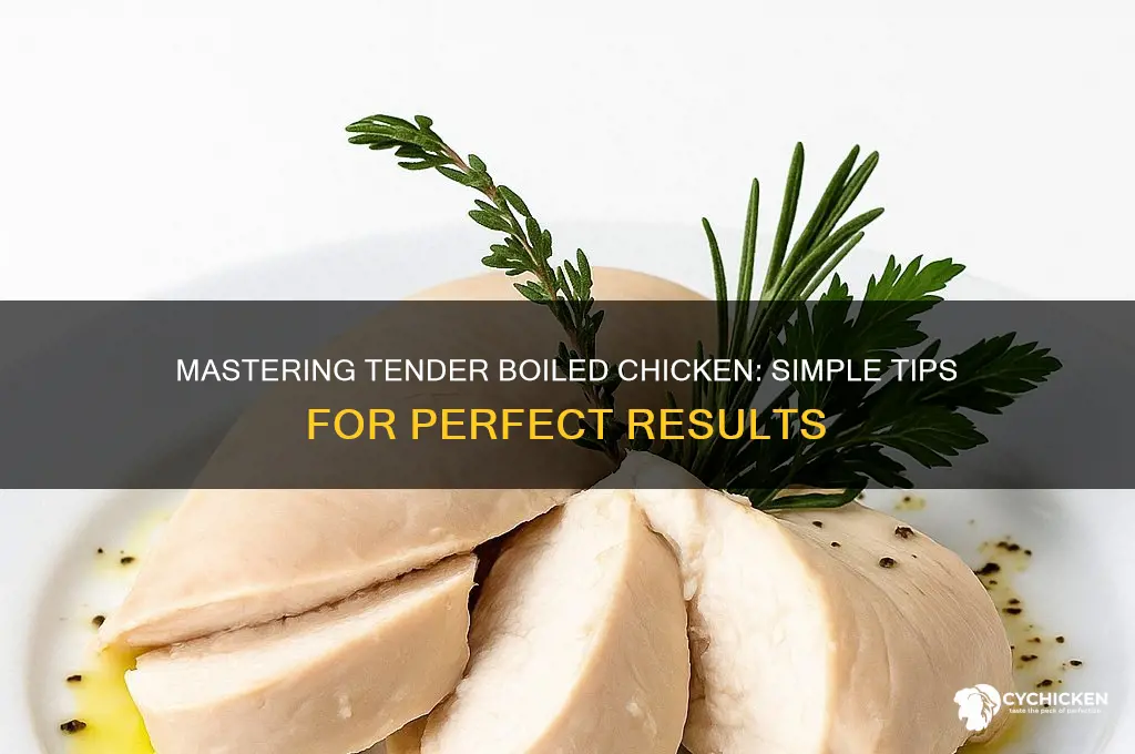 how to boil chicken so its tender
