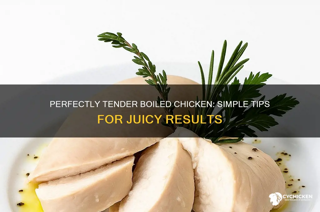 how to boil chicken soit is tender