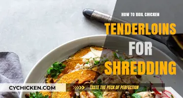 Perfectly Boiled Chicken Tenderloins: A Simple Shredding Guide