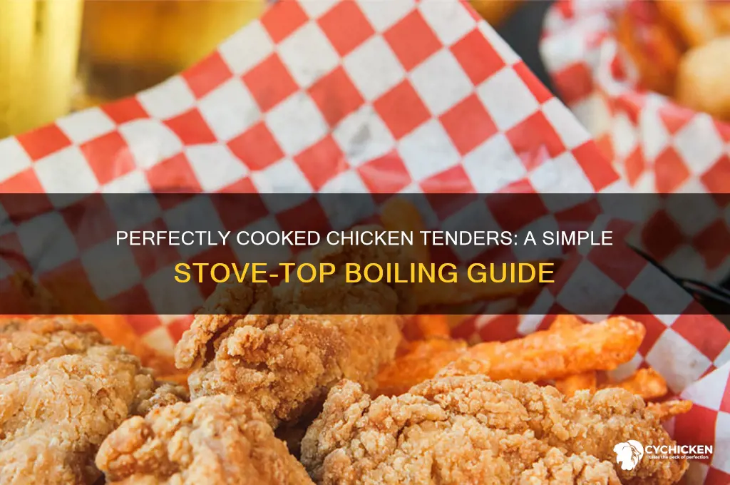 how to boil chicken tenders on stove