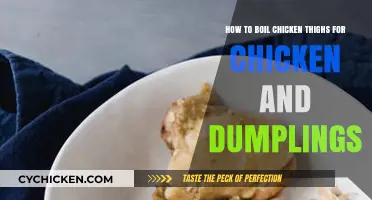 Perfectly Boiled Chicken Thighs for Delicious Chicken and Dumplings