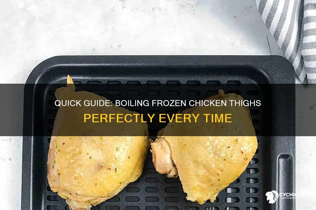 how to boil chicken thighs from frozen