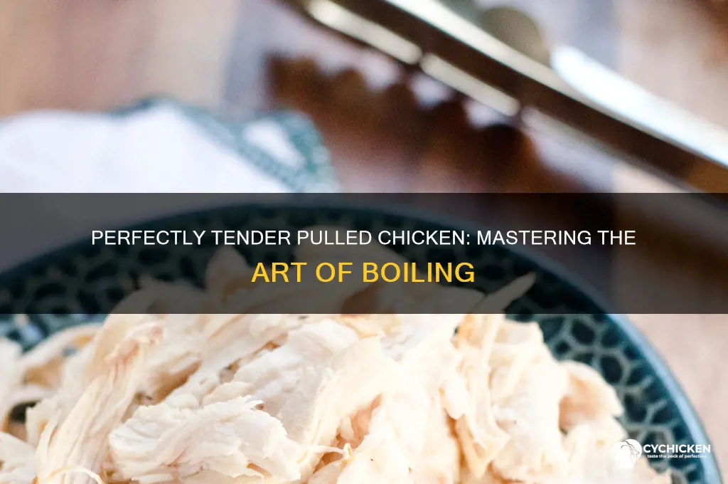 how to boil chicken to pull apart