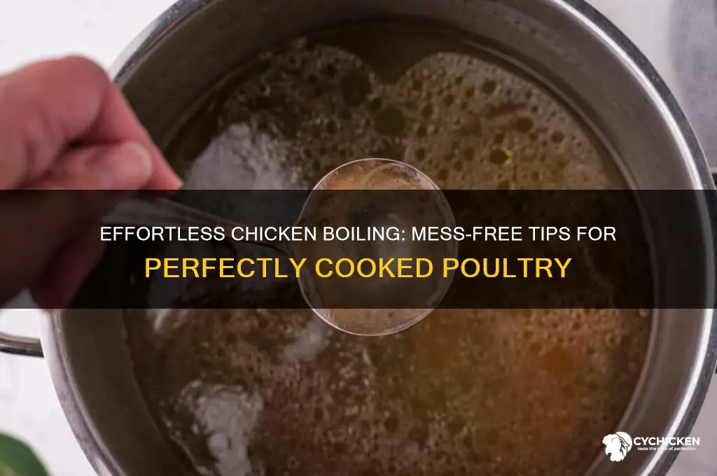 how to boil chicken without cleanup mess