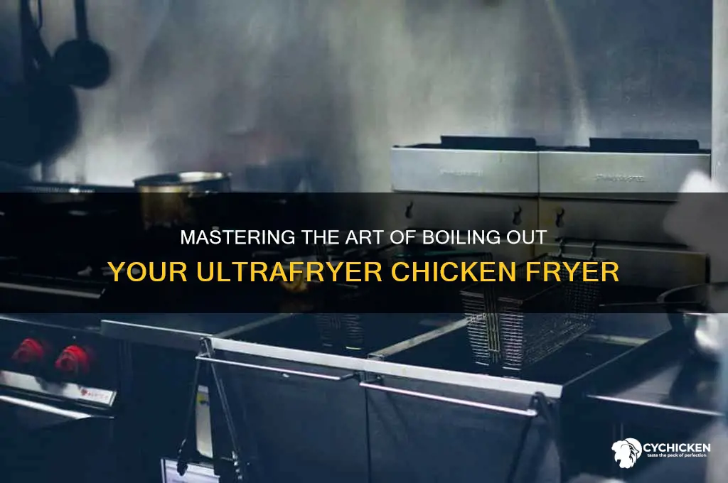 how to boil out ultrafryer chicken fryer
