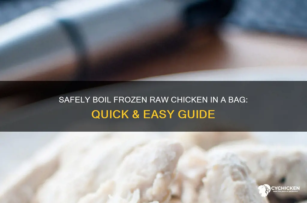 how to boilfrozen raw chicken in bag