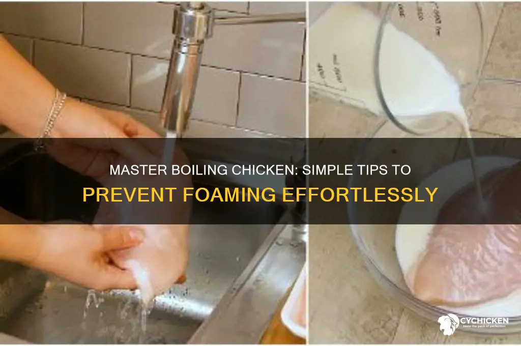 how to boiling chicken and prevent foaming