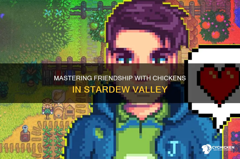 how to boost friendship with chicken in stardew