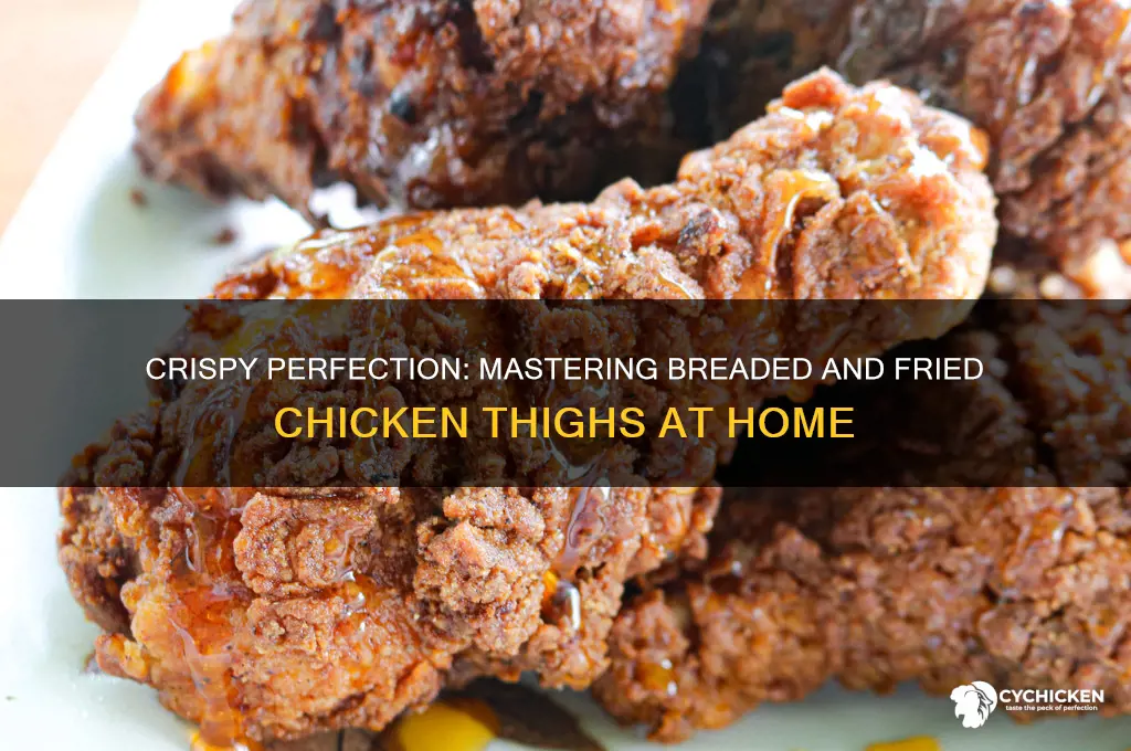 how to bread and fry chicken thighs