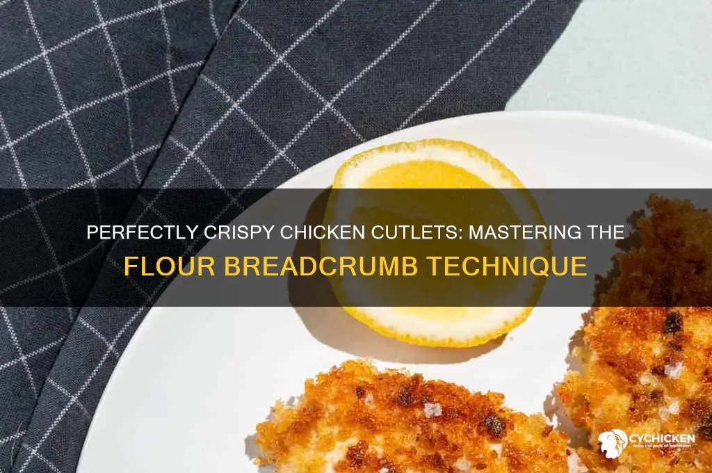 how to bread chicken cutlets with flour