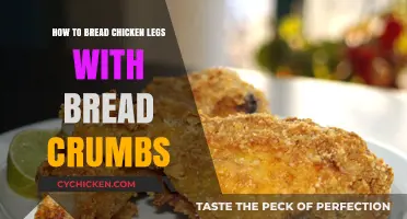 Coating Chicken Legs with Bread Crumbs: A Tasty Treat