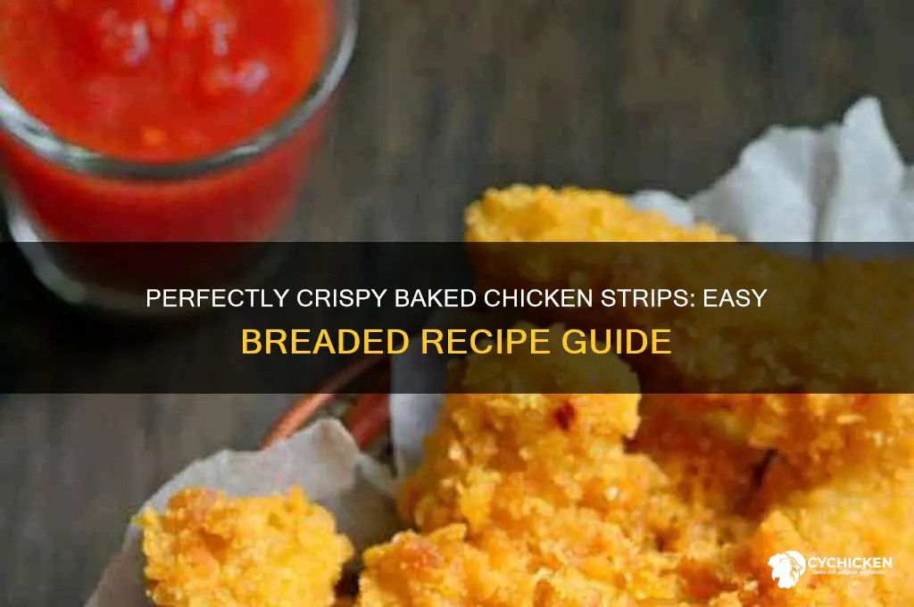 how to bread chicken strips for baking