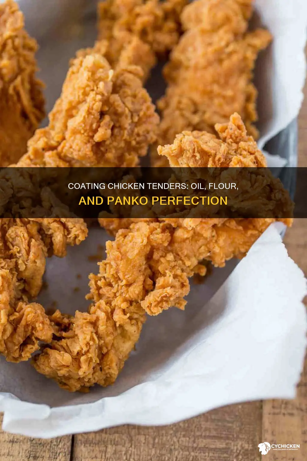 how to bread chicken tenders with oil flour and panko