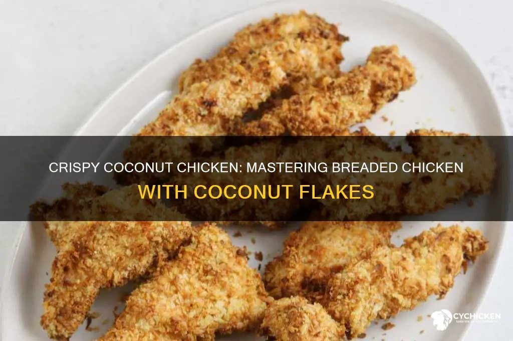 how to bread chicken with coconut flakes