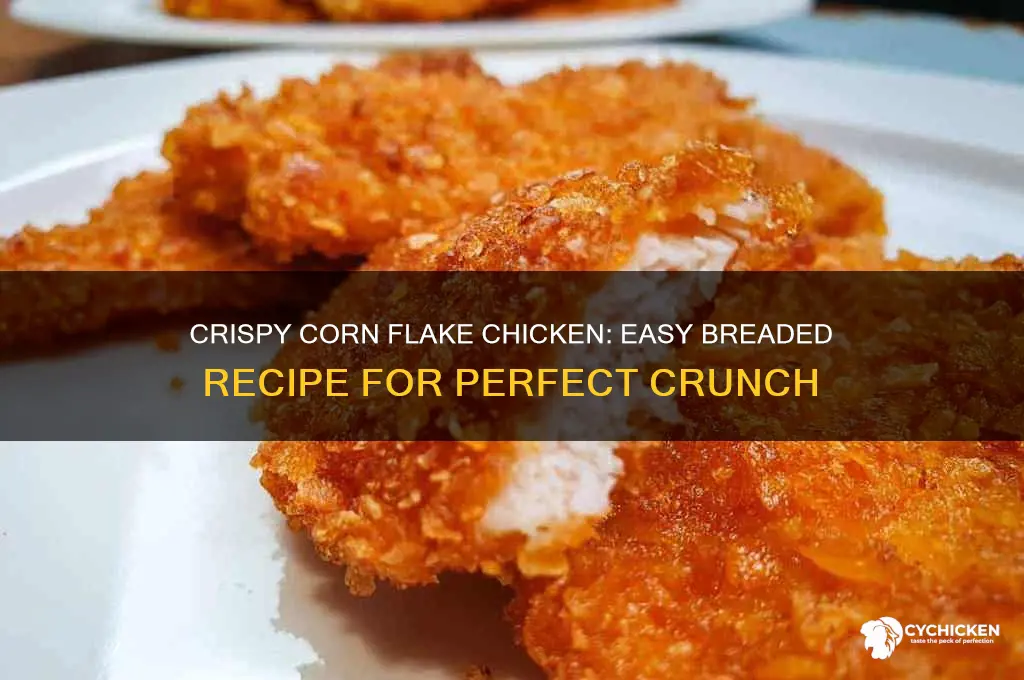 how to bread chicken with corn flakes