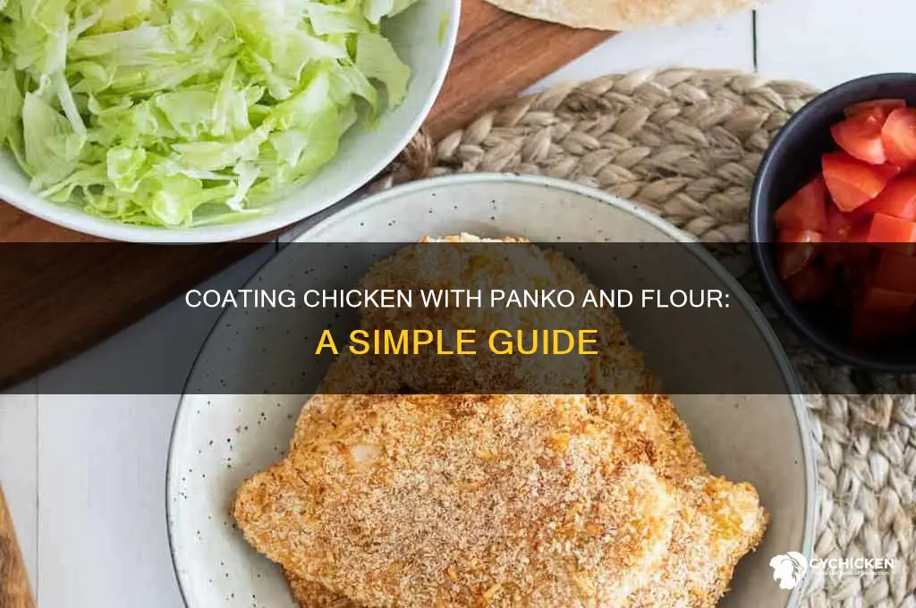 how to bread chicken with flour and panko