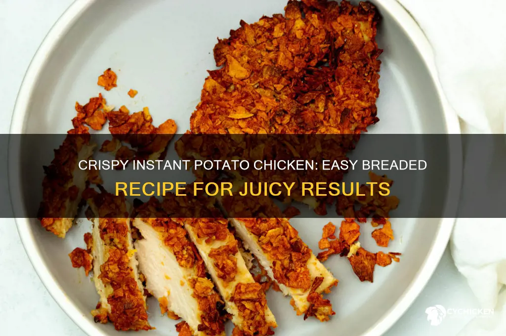 how to bread chicken with instant potatoes
