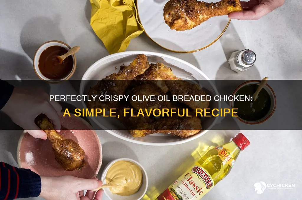 how to bread chicken with olive oil