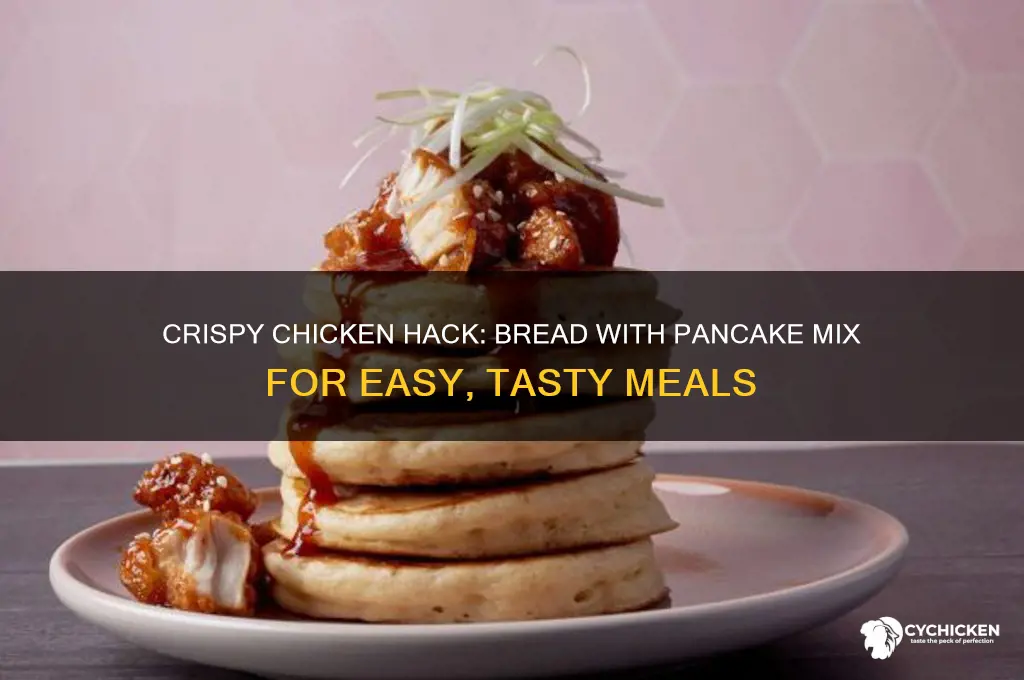 how to bread chicken with pancake mix