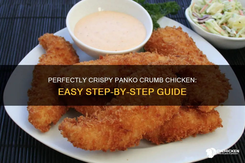 how to bread chicken with panko crumbs