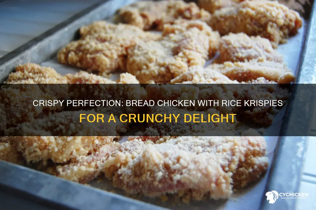 how to bread chicken with rice crispies