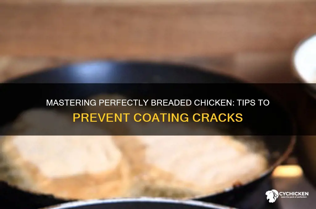 how to bread chicken without coating cracking