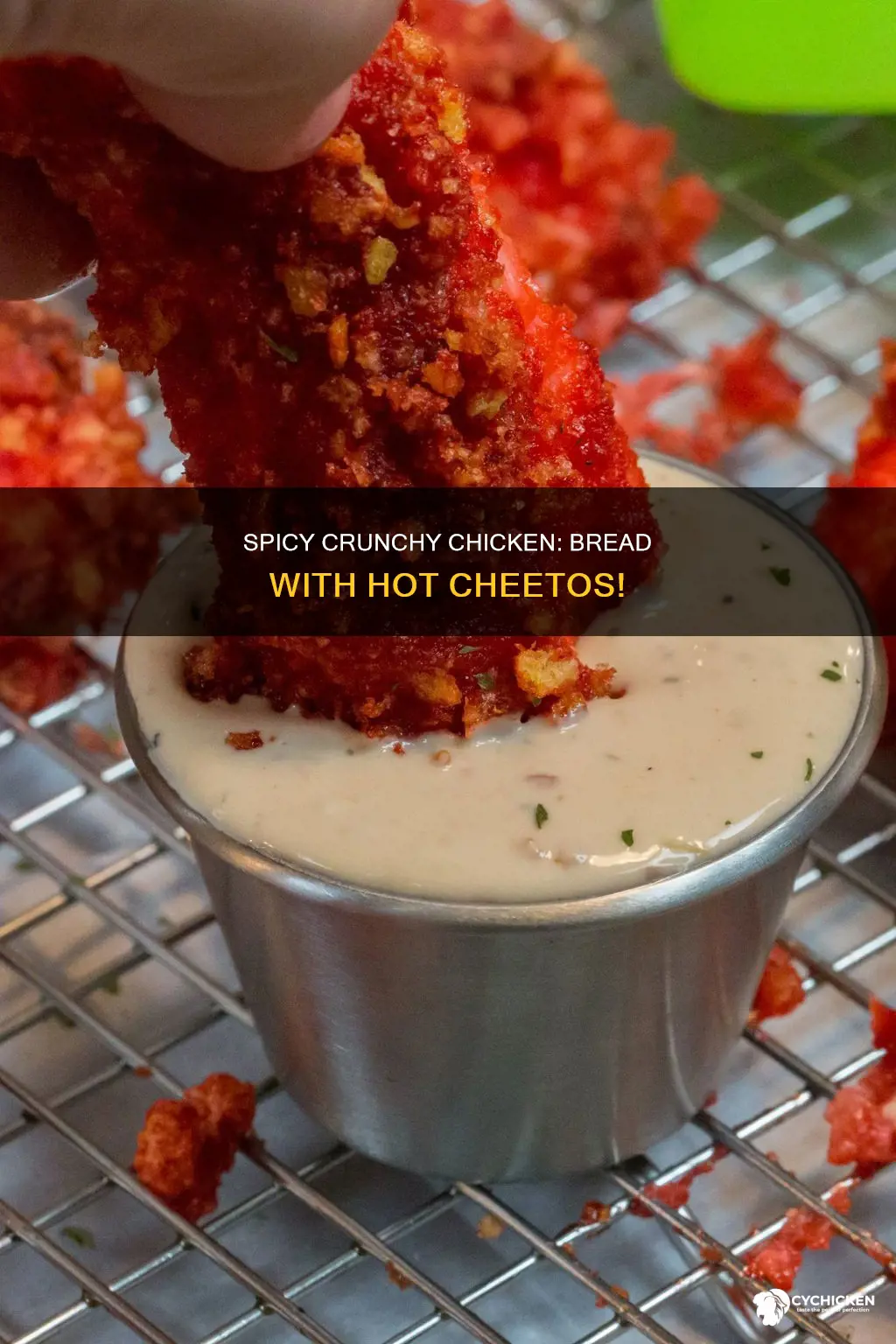 how to bread your chicken legs with hot cheetos