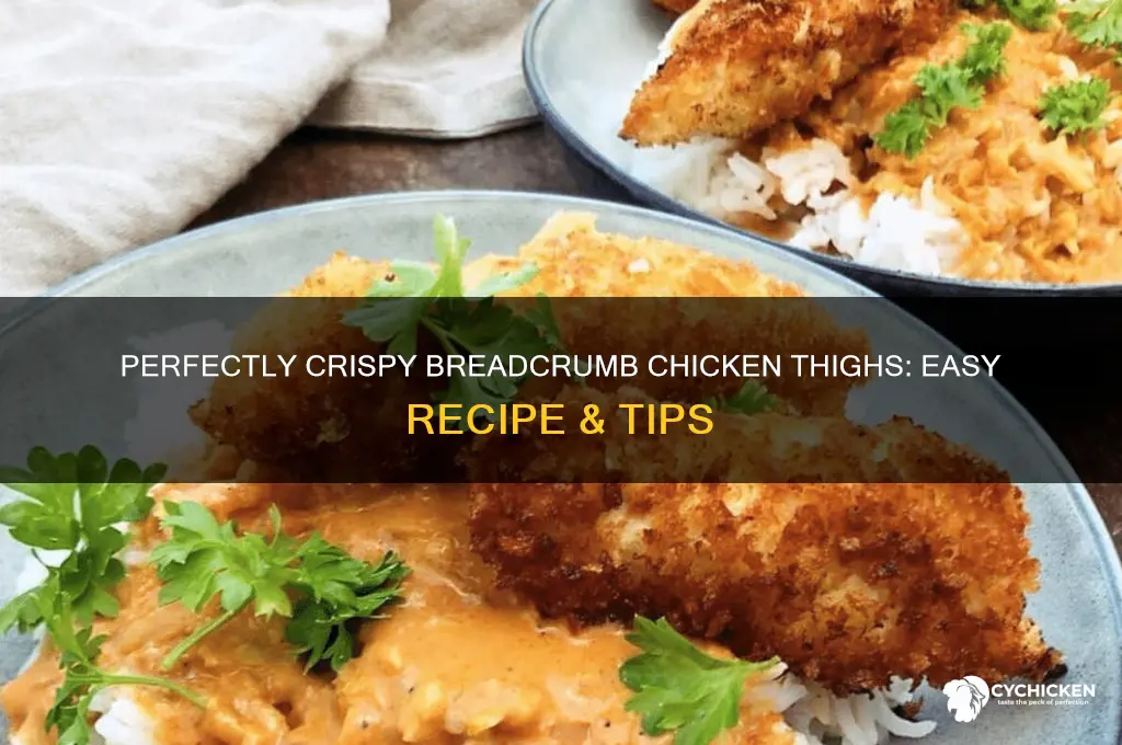 how to breadcrumb chicken thighs