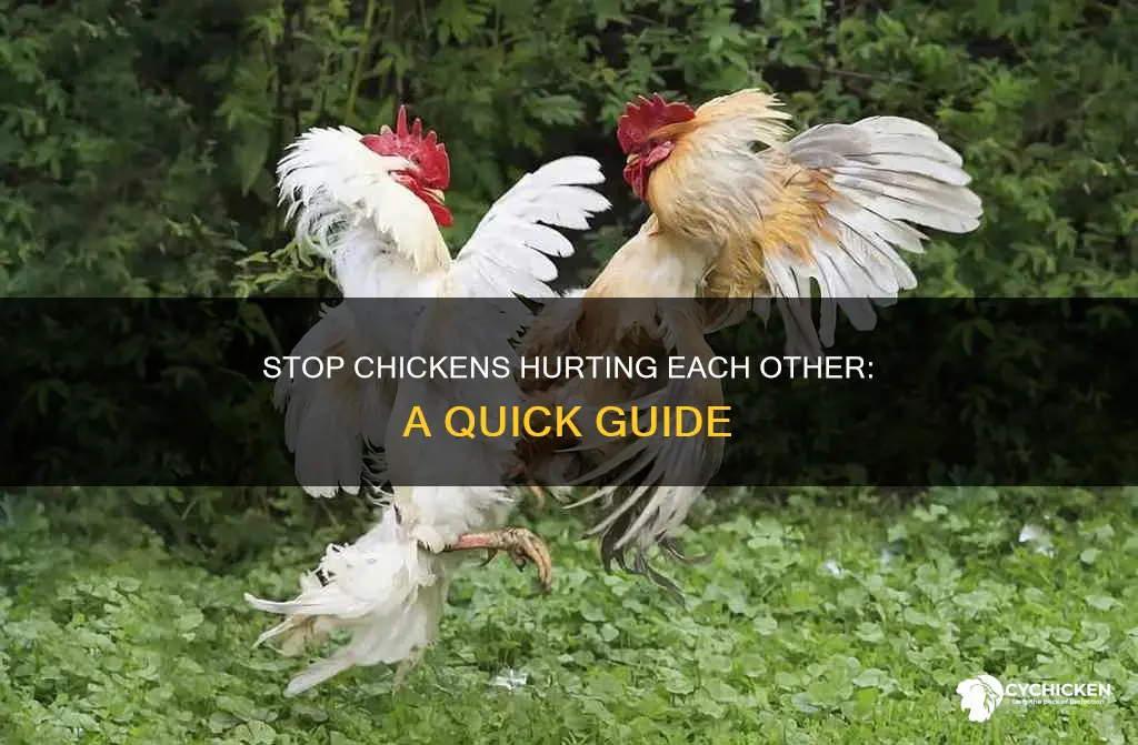 how to break a chicken from hurting another chicken