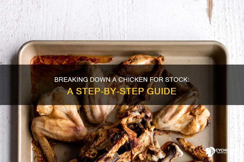 how to break down a chicken for stock